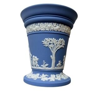 Wedgwood Jasperware Vase 5" Blue